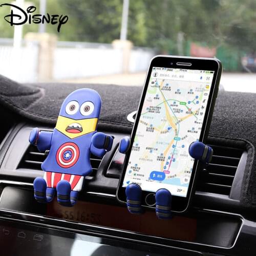 Disney Cartoon Marvel Cute Car Phone Holder Car Air Outlet Navigation Support Seat Bracket Decoration Supplies