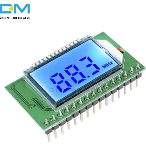 Wireless PLL LCD 87-108MHZ Digital FM Radio Transmitter/Receiver Module Microphone Stereo Board Noise Reduction Module Diy Kit