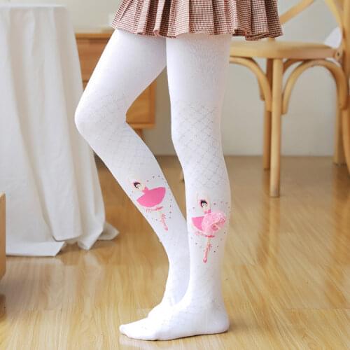 2019 summer autumn girls pink Tights children fashion casual cartoon dance cotton soft white pantyhose Kids breathable Tights