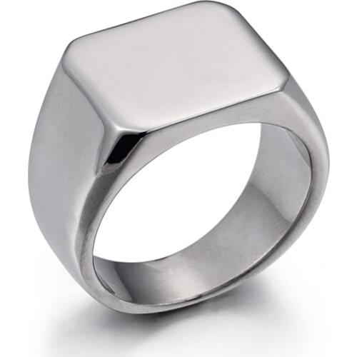 GNAYY 316L Stainless Steel Large 18mm wide high polished smooth band ring jewelry for Women Men 8-12