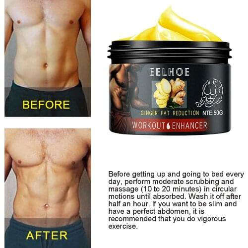 Ginger Fat Burn Cream Abdominal Muscle Anti-Cellulite Slim Loss Weight Body Shaping Massage Cream Skin Firming 30g/50g
