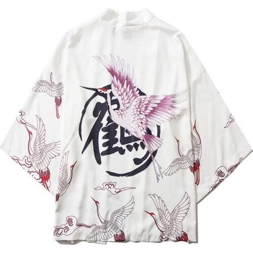 Samurai Wear Japanese Style Vintage Kimono Oriental Cardigan кимоно японский стиль Male Female High-quality Daily Street Lounge