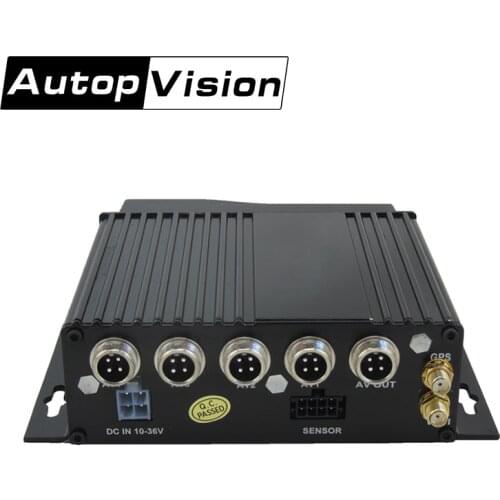 MDR210 free shipping 4CH 720P Mega Pixels HD Multi-Functional Mobile DVR 4 monitoring and vehicle traveling data recording