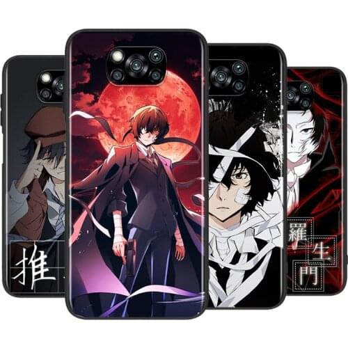 Anime Bungou Stray Dogs For Xiaomi Poco X3 GT NFC M2 X2 F2 F3 C3 M3 F1 Pro Mi Play Mix3 A3 A2 A1 6 Lite Soft Phone Case