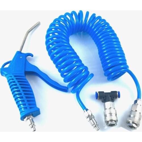 4X6mmPU tube 5m / blue blow gun kit, dust collector cleaning nozzle with hose