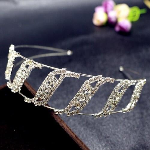 New Fashion Headband Sweet Headband Simple Rhinestone Full Rhinestone Headband Ladies Headband Accessories Gift Jewelry