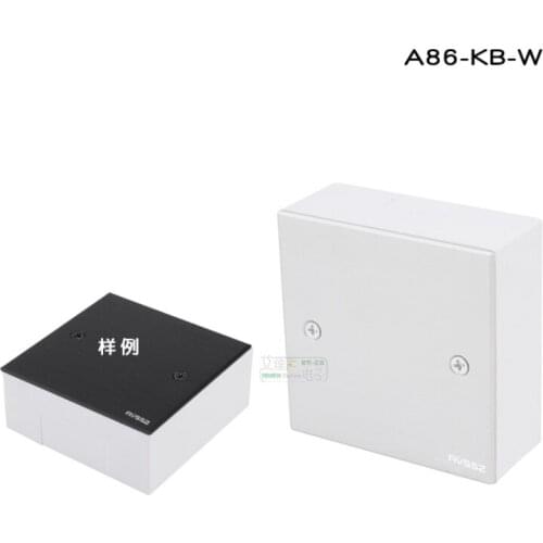 1Pcs 86 switch socket blank panel bottom box cover plate wall metal black and white blind plate DIY