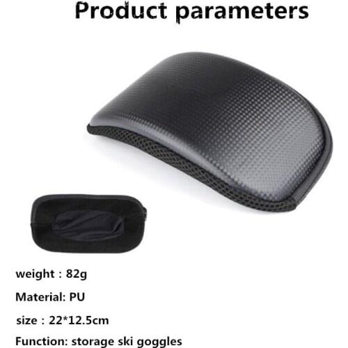 Mounchain Portable Ski Snow Goggle Protector Case (Without Goggles) Glasses Eyewear Box Zipper Hard Case