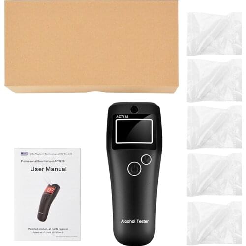 LAMJAD Professional Digital Breath Alcohol Tester Breathalyzer ACT618 alcohol breath tester alcohol detector Dropshipping