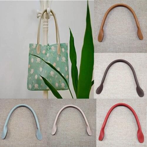 2PCs 42cm Bag Belt PU Leather Handle Lady Shoulder Bag DIY Replacement Accessories Handbag Band Handle Strap Band New