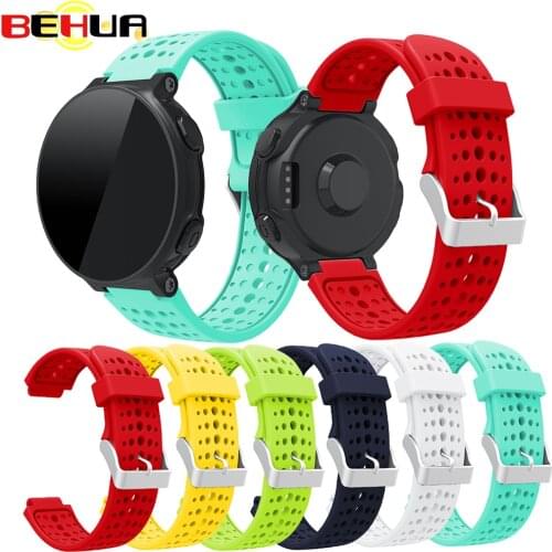 New 6 colors Silicone Replacement Watch Band for Garmin Forerunner 230 235 220 620 630 watch bands with tool Outdoor Sport strap