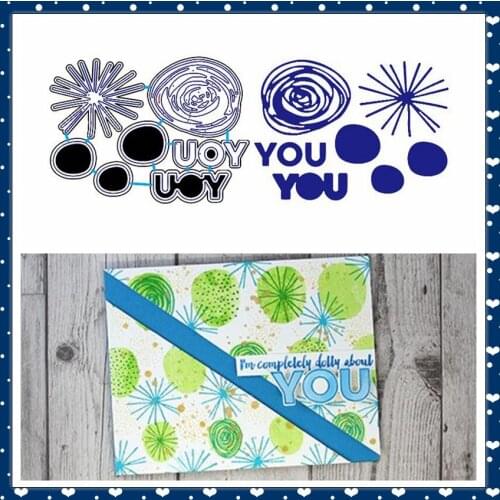 Spiral Radiation Graffit YOU Metal Cutting Dies Stencils DIY Handcraft Scrapbooking Album 2019 Paper Cards Craft Decoration