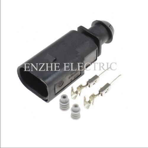 50SET 1J0973802 car wire male connector cable 2Pin connector automotive Plug sockets wiring harness plug terminal DJ7022A-1.5-11