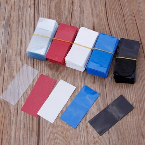 100Pc Flat PVC Heat Shrink Tubing Battery Wrap for 1 x 18650 Battery Shrink Film