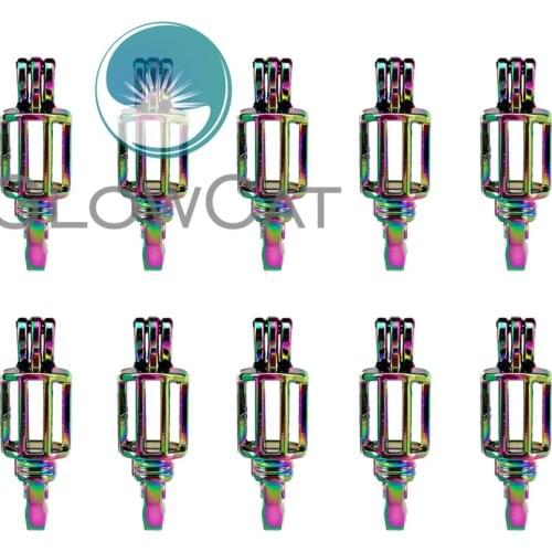 10x C625 Rainbow Colors Screwdriver Stone Beads Cage Jewelry Making Perfume Essential Oil Diffuser Pearl Cage Locket Pendant