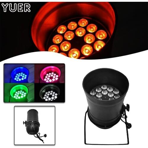 18X10W RGBW 4IN1Wash Par Light DMX512 Voice Control DJ Disco Stage Christmas Party Indoor Decorative lights Bar Club Dance Floor
