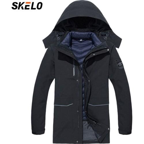 2020 Ski jacket Men Waterproof Mountain Ski Warm Hooded Plus Size Cotton Ski-wear Winter Snow Coat Windproof Snowboard Jacket