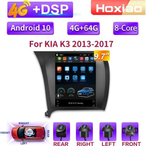 360 Auxiliary System 4G 8 core Android 10 Car Radio Multimedia Video Player For KIA CERATO/K3/FORTE 2013 -2017 Navigation 2din