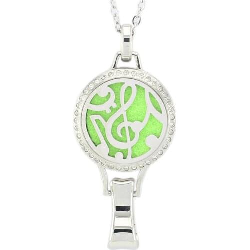 7 Styles Stainless Steel Perfume Locket Lanyard Pendant Magnetic Aromatherapy Essential Oil Diffuser Locket Lanyard (Free Pads)