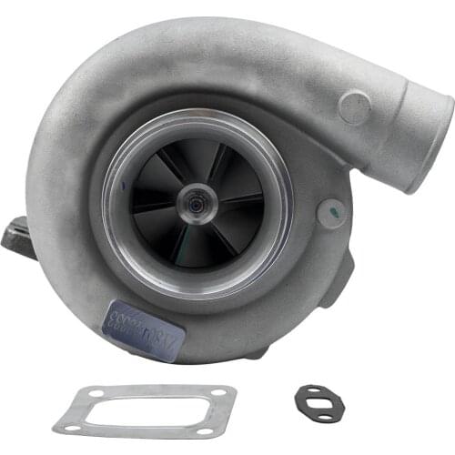 Aftermarket T76 Turbo Charger Compressor A/R .80 Rear T4 Turbine flange .96 A/R Oil Cooled 600HP+ for Above 3.5L Engines