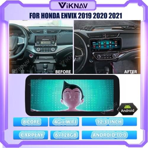 Androird System 128G Android 10.0 Car Radio For Honda Envix 2019 2020 2021 Auto Stereo Multimedia Player GPS Navigation Head Uni