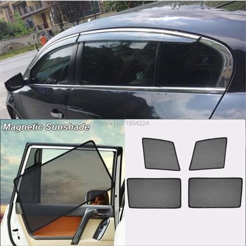 Car Full Side Windows Magnetic Sun Shade UV Protection Ray Blocking Mesh Visor For Buick LaCrosse 2009-2015