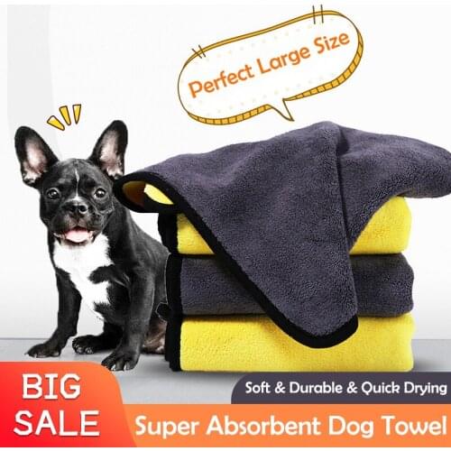 Dog Towel Microfiber Quick Drying Towel for Wet Dog Handling and Grip Ultra-Soft Dogs Towel Super Absorbent Pet Bath Towels