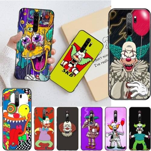 CUTEWANAN KRUSTY Crazy Clown Phone Case Cover for Redmi Note 8 8A 8T 7 6 6A 5 5A 4 4X 4A Go Pro