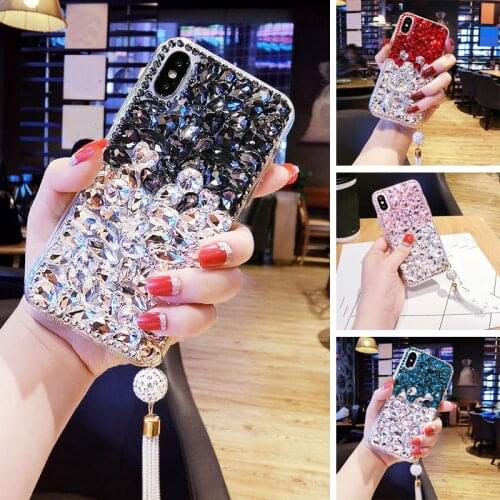 Sunjolly for Samsung Galaxy A02S Case A20 A30 A20E A50 A40 A70 A70S A60 A80 A90 A12 A10S A20S Phone Case Diamond Cover coque