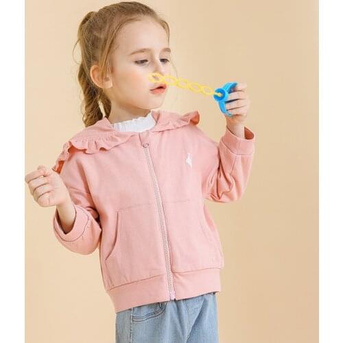 Kids Girls Cartoon Hooded Windproof Coat Outwear Casual Clothes Clothing Kids Jacket Coats Outerwear