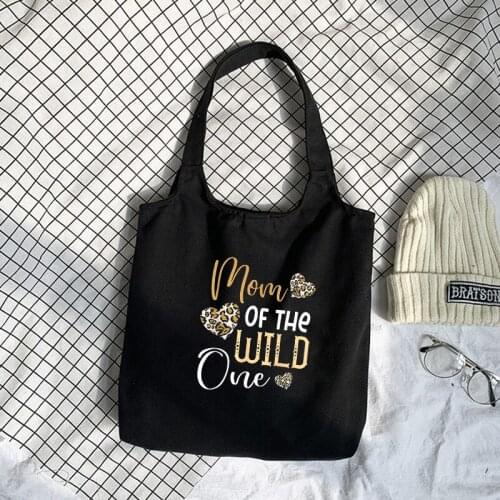 Shoulder Shopping Canvas Bag Korean Female Tote Bags Canvas Aesthetic Reusable Bag Grocery Shopper Print Handbags for Ladies