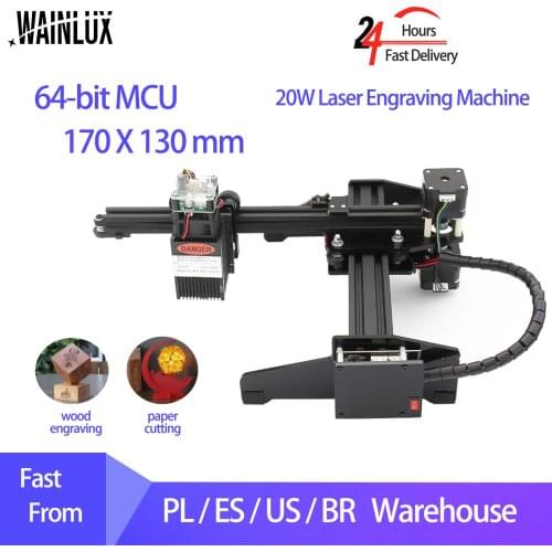 WAINLUX 20W Laser Engraver JL4 Engraving and Cutting Machine Laser CNC Router LOGO DIY Mark Printer Support WIFI APP Connection