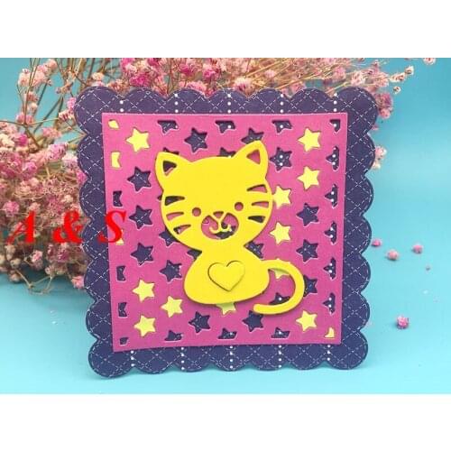 Y443 METAL CUTTING DIES Cat Scrapbook card invitation paper craft party decor embossing stencil cutter