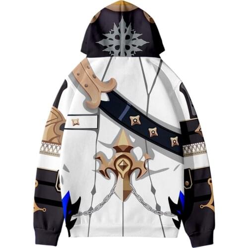 Novelty Genshin Impact Albedo 3D printed Hoodies Sweatshirts Boys/Girls Fashion Sweatshirt Adult/Child Popular Casual Pullovers