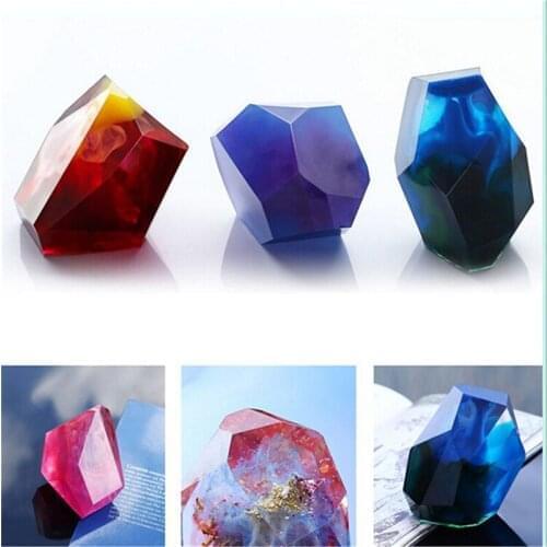 New Soap Mould Crystal Irregular Geometry Jewelry Mould Silicone Decoration Craft Making Decorative Mould