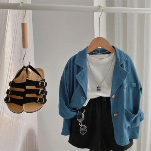 2021 new style girls boys cotton full sleeve coat summer kids jacket