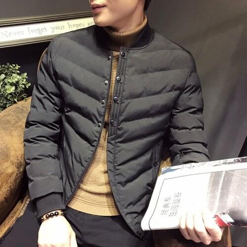 MRMT 2020 Brand Winter New Mens Jackets Casual Sleeve Baseball Collar Overcoat for Male Cotton Padded Jacket Clothing Garment