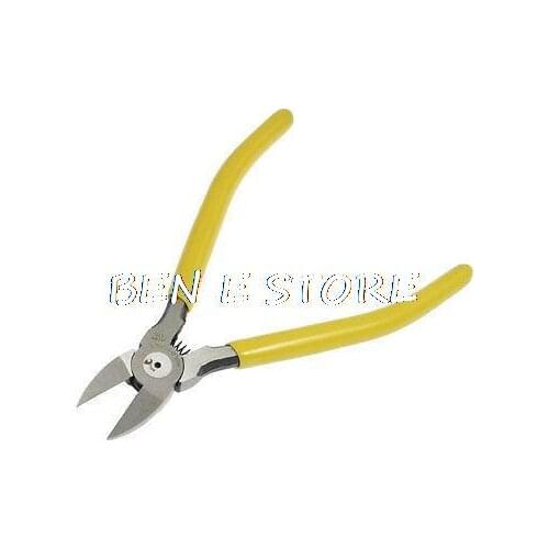 6" Long Yellow Handle Wire Cutter Side Cutting Pliers Hand Tool
