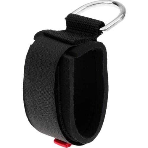 Adjustable Scuba Diving Dive Snorkel Wrist Strap Hand Lanyard Hanging Rope with D Ring for Underwater Camera Torch Flashlight