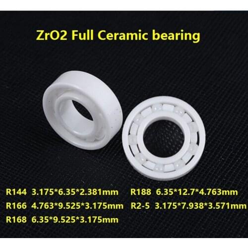 6/10pcs R144 R188 R166 R2-5 R168 High quality Zirconia Ceramic ball bearings ZrO2 Full Ceramic bearing