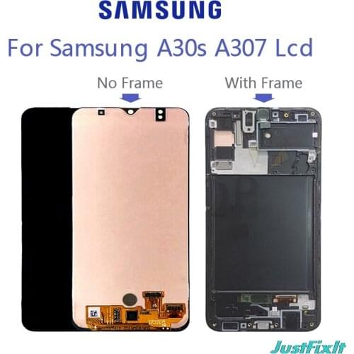 Replacement 6.4' For Samsung Galaxy A30s LCD A307F A307FN A307G A307GN A307YN Display With Frame Digitizer Assembly