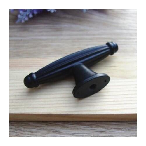 Modern simple Kitchen cabinet handle matte black cupboard pull 68mm drawer dresser wardrobe furniture handles pulls knobs