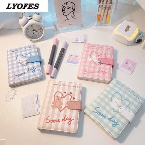 Notebooks Journals Kawaii Diary Agenda Planner School Office Accessories Notebook for Students Sketchbook Budget Book Cuaderno