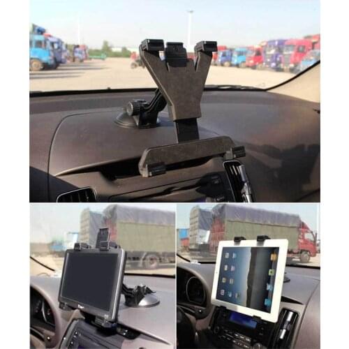 Suction Cup Style Tablet PC Stand Bracket Clip for 7~12 inch Screen Universal Bracket Clip Car Holder with 360 degree turning