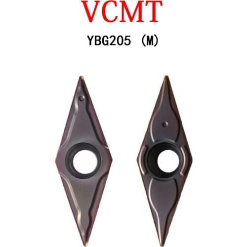 VCMT VCMT16 VCMT160404-EF YBG205 VCMT160408-EM YBG205 VCMT160404-EM YBG205 CNC Machine Lathe Cutter Carbide Inserts Efficient