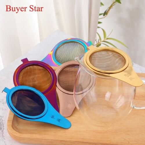 1PC Tea Mesh Infuser Reusable Tea Strainer Traditional Hanging Stainless Steel Loose Tea Leaf Spice Filter Drinkware Kitchen