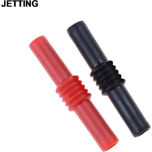 2pcs/set 4mm banana socket female adapter extension Insulated Banana plug Coupler