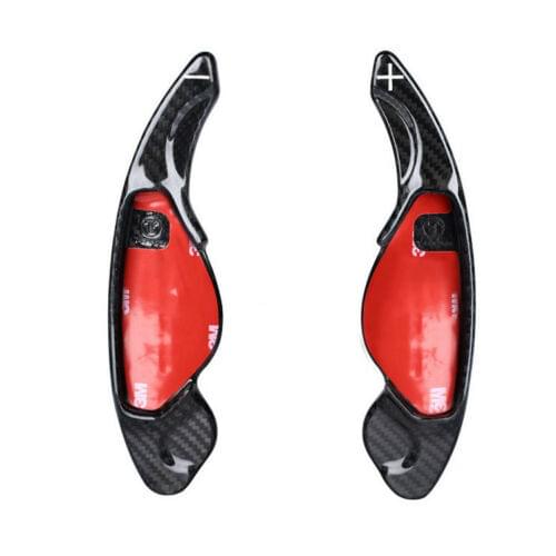 2 pcs GSD Carbon Fiber Steering Wheel Shift Paddles Fit for Range Rover Discovery black