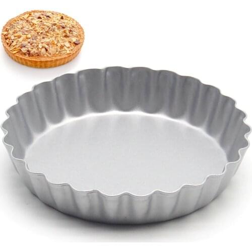 4-Inch Non-Stick Carbon Steel Mini Tart Pans round flower edge mini cake pan round cake mold free shipping