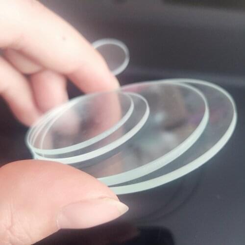 8 13 14 15 18 20 25 28 30 32 35 37 40 42mm Round Flat Lens planus Tempered Glass lenses for Xlamp T6 L2 LED flashlight